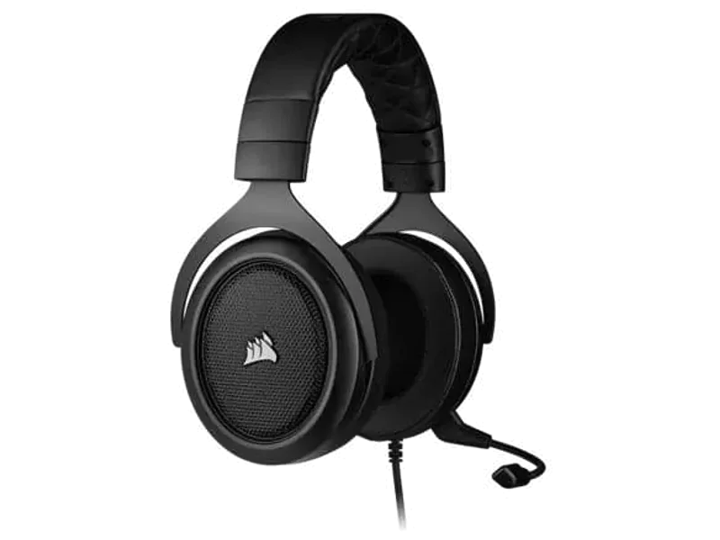 CORSAIR HS50 Pro 3.5mm Wired Stereo Gaming Headphone With Mic ( Carbon ) ( PC/Mobile/Mac/Xbox )