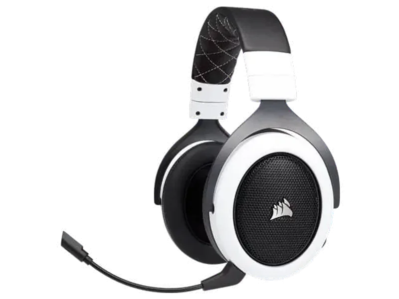 CORSAIR HS70 3.5mm Wireless 7.1 Surround Gaming Headphone With Mic ( White ) ( PC/Mobile/Mac/Xbox )