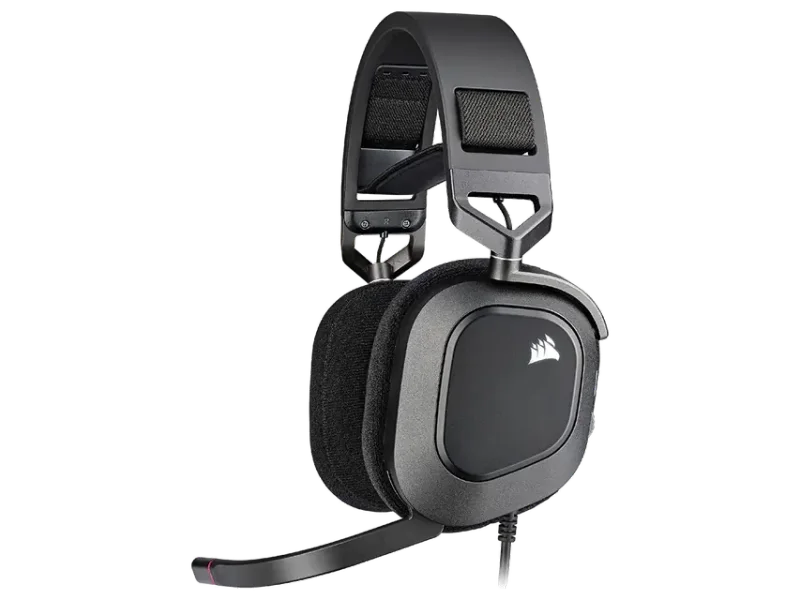 CORSAIR HS80 RGB USB WIRED GAMING HEADSET CARBON