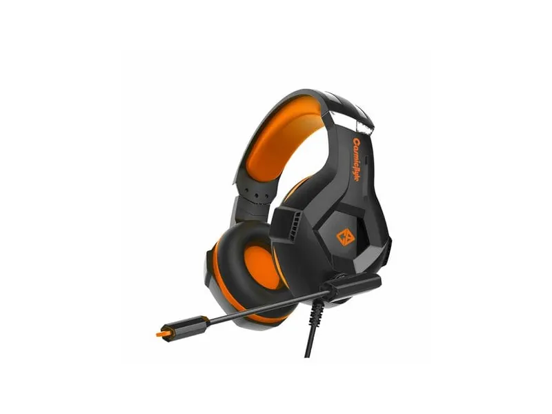COSMIC BYTE H11 3.5mm Wired Stereo Gaming Headphone With Mic ( Orange ) ( PC/PS4/X Box One/Laptops/Mobiles )