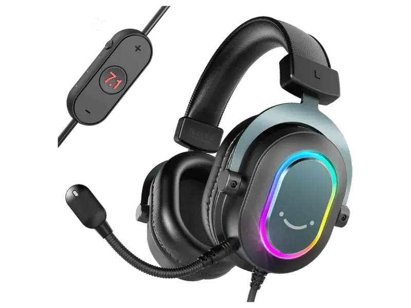 FIFINE H6 Wired 7.1 Surround Gaming Surround Gaming Headphone With Mic ( Black ) ( PC/PS4/PS5 )