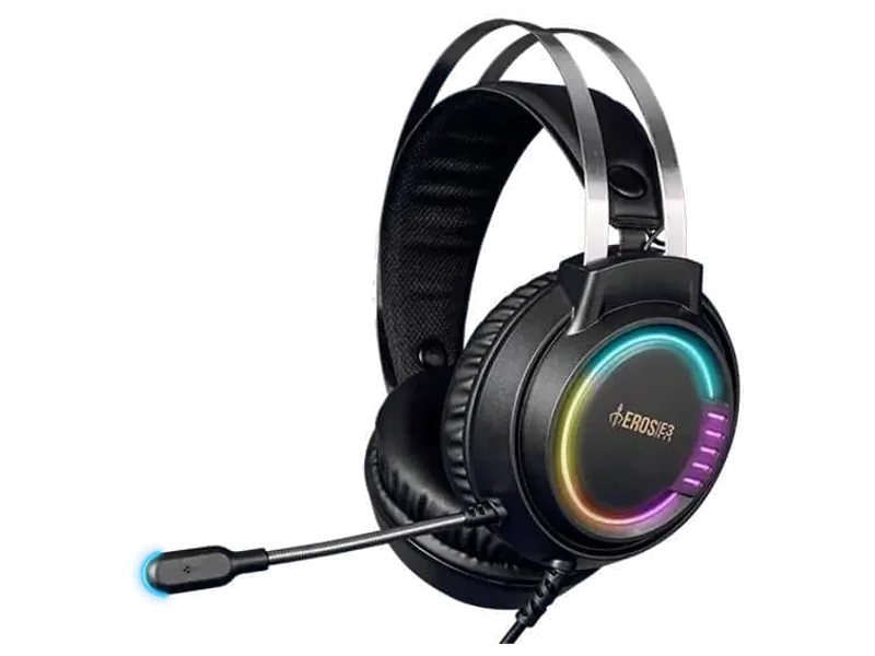 GAMDIAS Eros E3 RGB Wired Stereo Gaming Headphones With Mic ( Black ) ( PC/Mobile/Mac/XBox)