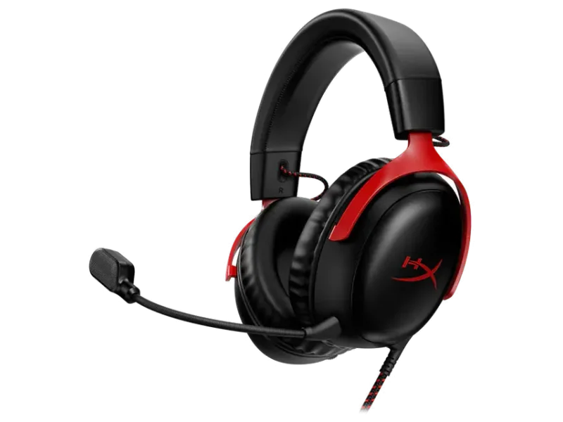 HYPERX Cloud 3 Wired USB 7.1 Surround Gaming Headphone ( Red ) ( PC / PS5 / Xbox ) [ HyperX Cloud III ]