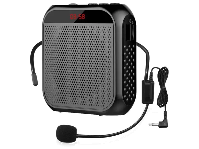 IMAGINEA Portable Voice Amplifier with Wired Mic Headset Rechargeable PA System Speaker Speaker Cabinets