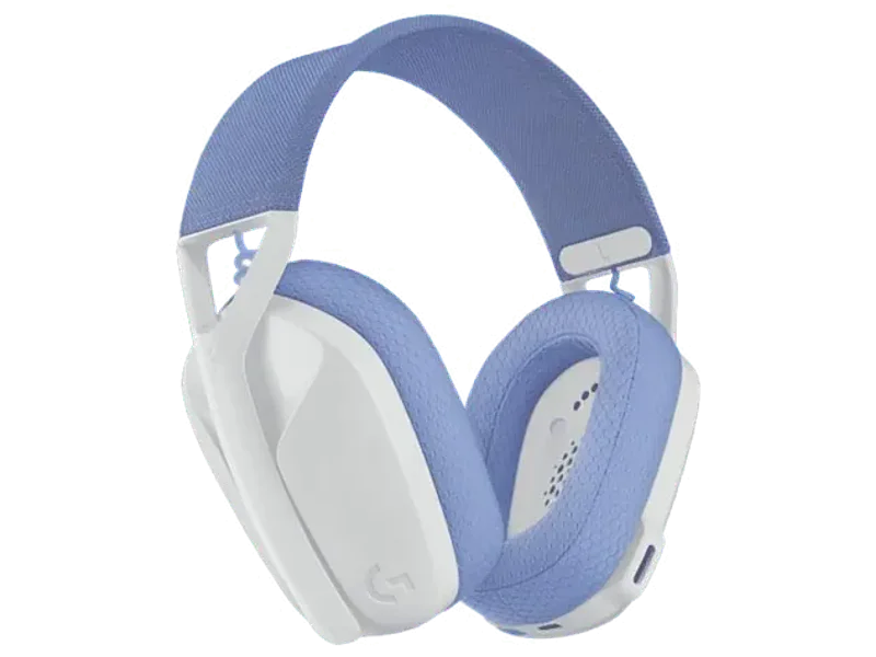 Logitech G435 Off White and Lilac Wireless Gaming Headset With Mic 981-001075