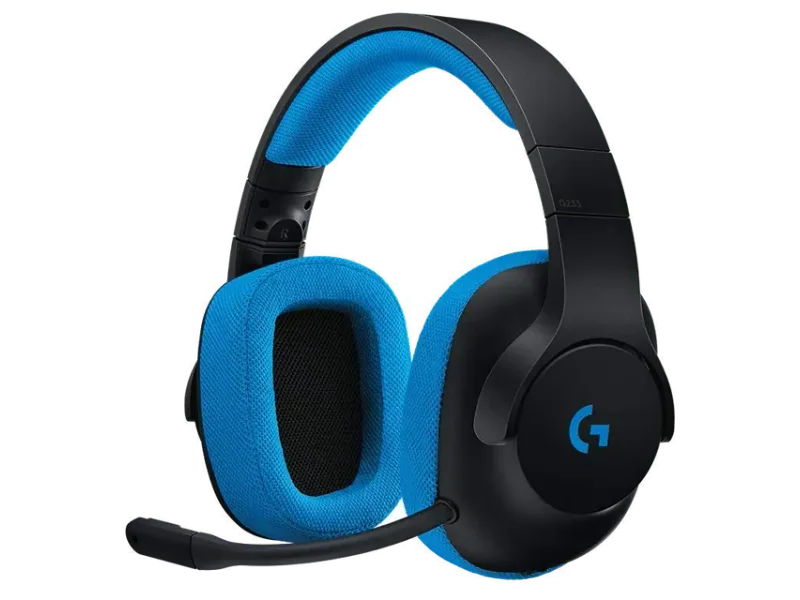 LOGITECH G233 Wired 3.5mm Stereo Gaming Headphone ( Black ) ( PC Mobile / Mac / Xbox )