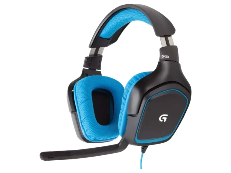 LOGITECH G430 Wired 3.5mm 7.1 Surround Gaming Headphone with Mic ( Black ) ( PC Mac / Xbox / PS4 )