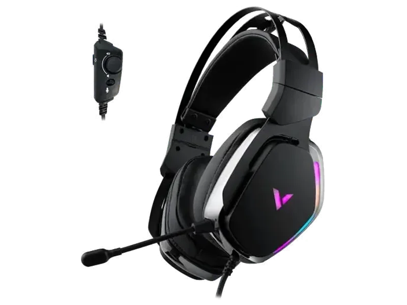 RAPOO VH710 RGB Wired 7.1 Surround Gaming Headphone ( Black ) ( Laptops / Desktops )