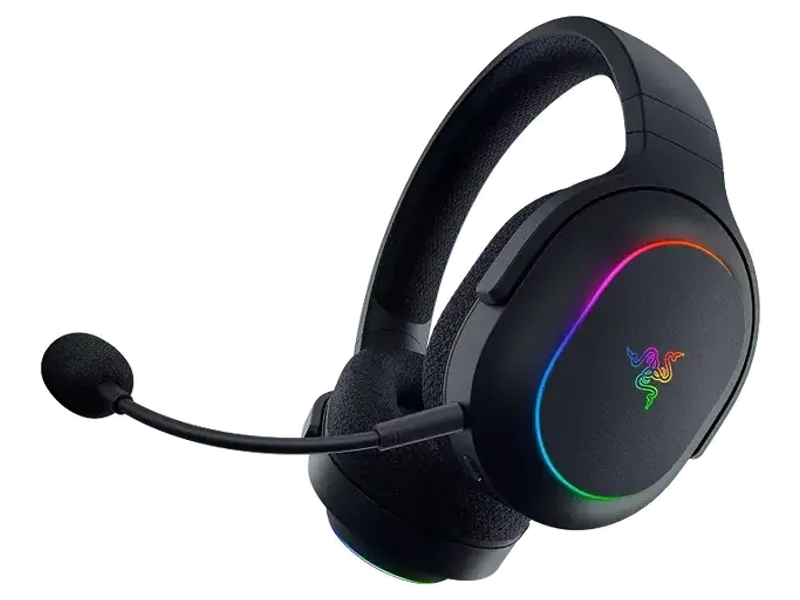 Razer Barracuda X Chroma Smartchoice Wireless Gaming Headset, SmartSwitch HyperSpeed & Bluetooth, 6-Zone Chroma RGB, 40mm Drivers, Detachable HyperClear Cardioid Mic, Multi-Platform, Black