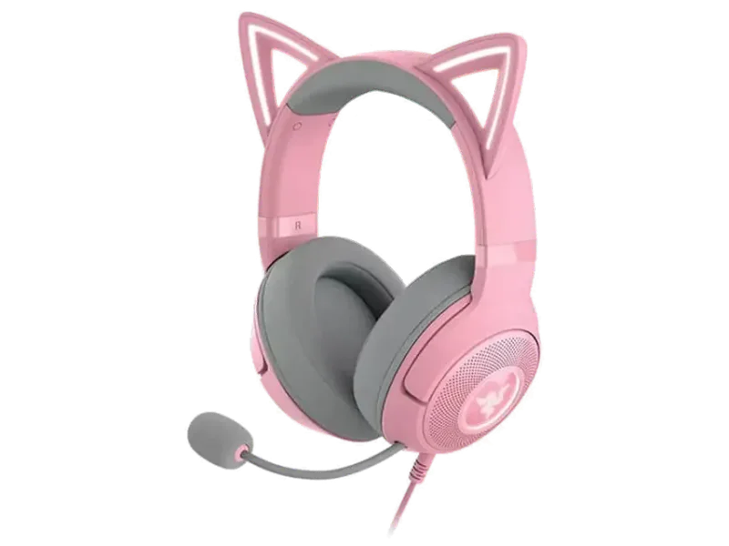 RAZER kraken Kitty V2 RGB Wired 7.1 Surround Gaming Headphone (Quartz) ( PC / PS5 / Xbox )