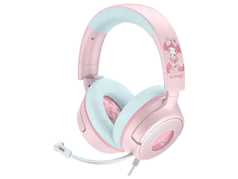 Razer Kraken V4 X Wired USB-C & Type A Gaming Headset, My Melody Edition