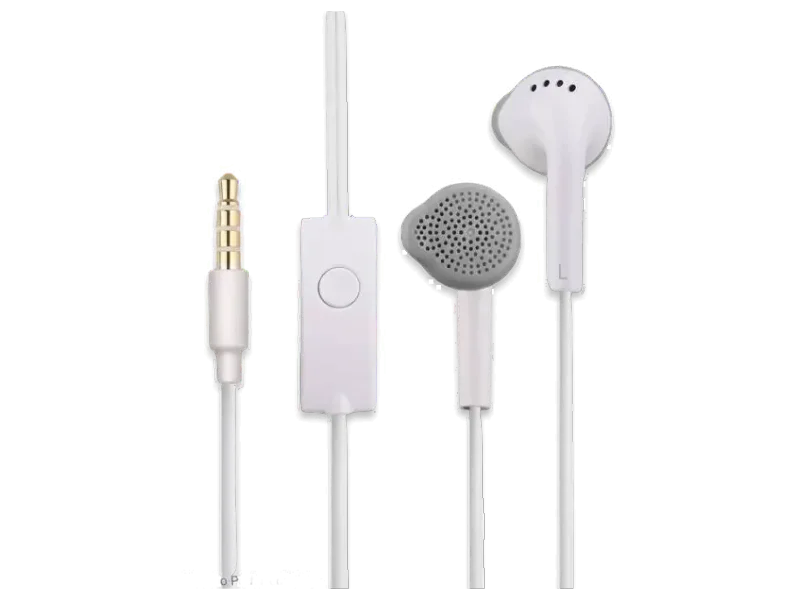 Shopsji White Wired Earphones with Mic, Deep Bass Wired Headphones for All Smartphones Wired