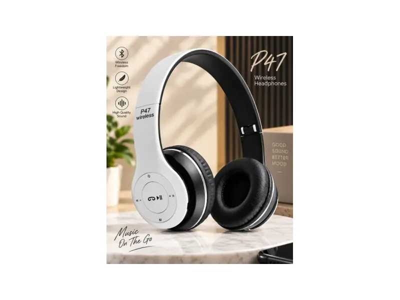 ShreeVistaar Portable Wireless Stereo Headphones with Adjustable Headband Bluetooth