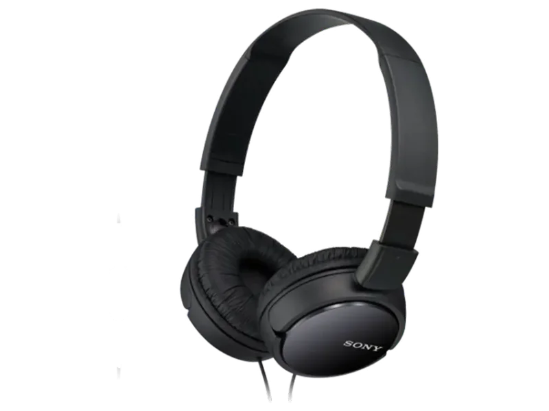 SONY MDR-ZX110 ON-EAR WIRED STEREO HEADPHONES WITHOUT MIC (BLACK)