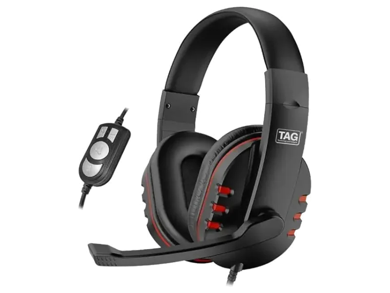 TAG Gamerz USB 400 Over Ear Gaming Headphones with Mic