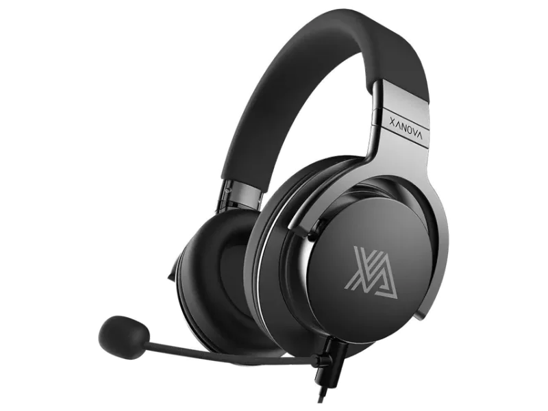 XANOVA Juturna Wireless + Bluetooth 7.1 Surround Ganing Headphones with Mic ( Black ) ( PC / Mobile / Xbox / PS4 )
