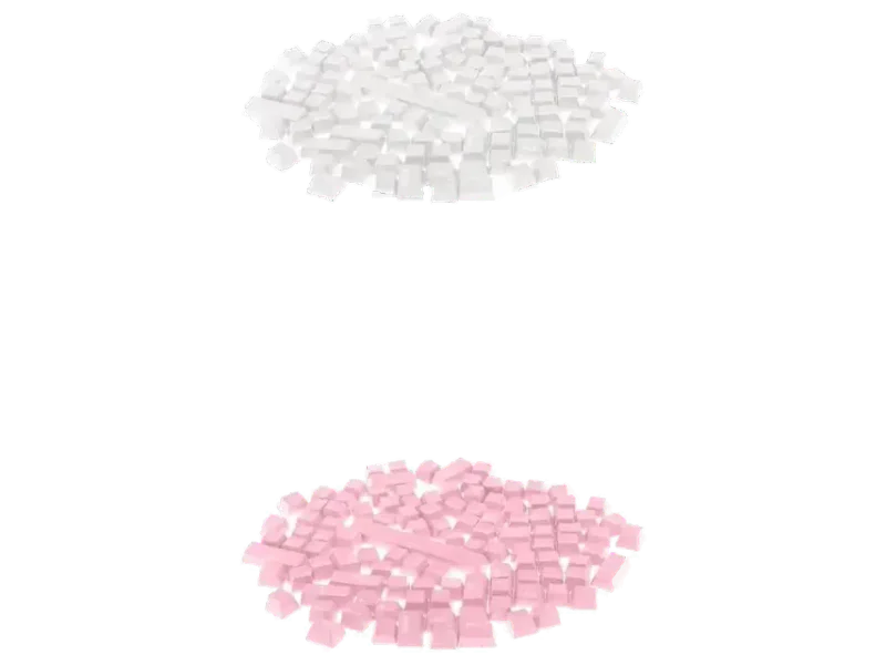 VELURA 2 Set 108-Key ABS Translucent Keycaps for Mechanical Keyboard (White + Pink)|1 Set Pink Keycaps (108keys)|Keyboards & Keypads| Keyboards, Mice & Pointers |Computers/Tablets & Networking