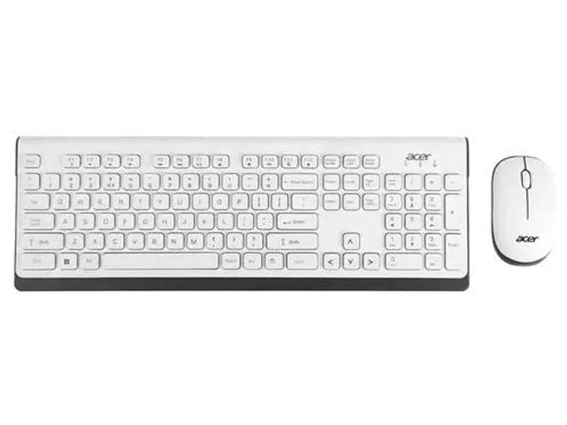 Acer ZC.A01SI.OWD Wireless Standard Laptop Keyboard Compatible with Desktop, Laptop, Mac with High-Precision Optical Mouse, Dedicated Multimedia Hotkeys, Dedicated Rupee (₹) Key