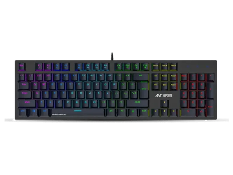 ANT ESPORTS MK 3400 Pro V3 Full Size Mechanical Wired Gaming Keyboard (Black) (Blue Switch) (Clicky Switch) (MK3400-pro-V3)