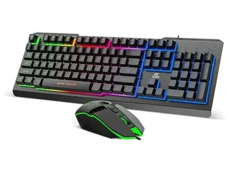ANT ESPORTS KM580 Backlit Membrane Wired Gaming Keyboard and Mouse Combo (Black) (Membrane Keyboard) (KM580)