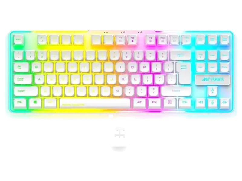 Ant Esports MK720 Pro V2 TKL White RGB Wireless Keyboard