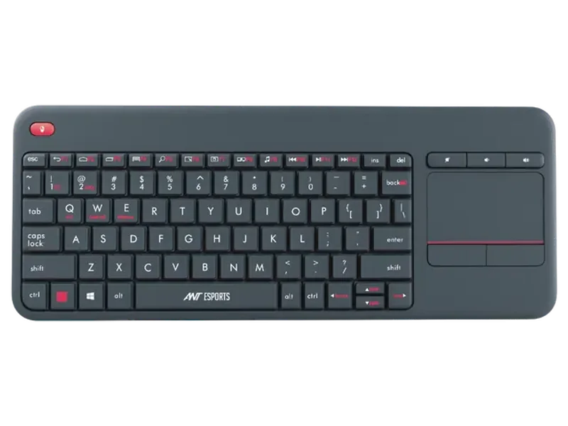 ANT ESPORTS WK100 WIRELESS KEYBOARD WITH BUILT-IN TOUCHPAD (GRAY)