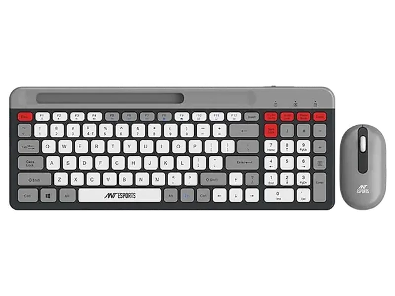 ANT ESPORTS WKM22 TKL Membrane Wireless Gaming Keyboard and Mouse Combo (Grey) (Membrane Keyboard) (WKM22)