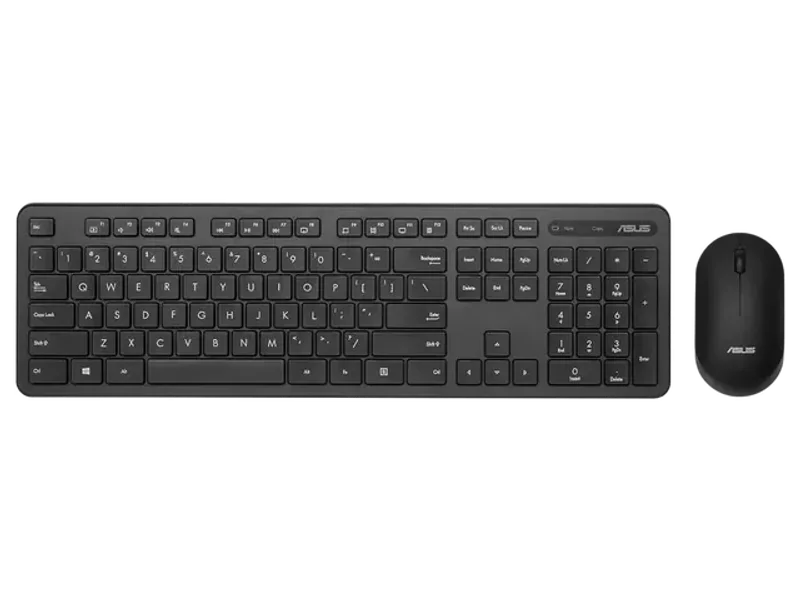ASUS WIRELESS KEYBOARD AND SILENT OPTICAL MOUSE SET CW100 (BLACK)