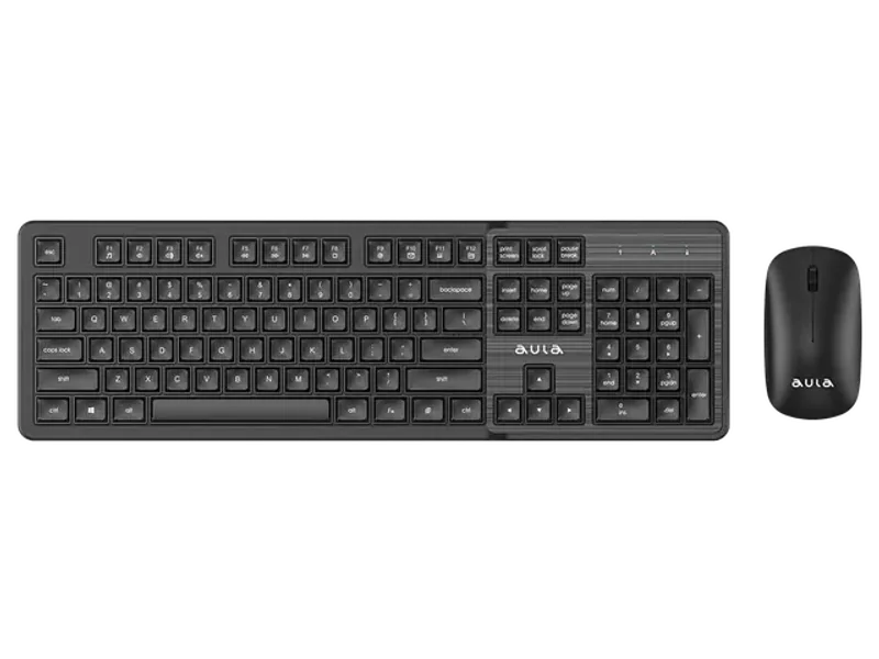 AULA WIRELESS KEYBOARD AND MOUSE COMBO BLACK