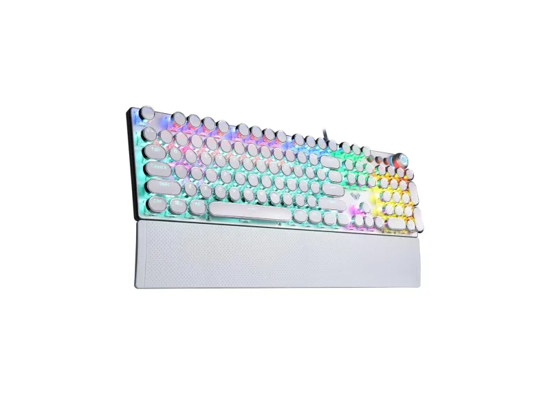 AULA F2088 Full Size Wired Mechanical Gaming Keyboard ( White ) ( Blue Switch ) ( F2088W )