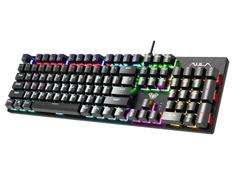 AULA S2022B Full Size Wired Mechanical Gaming Keyboard ( Black ) ( Blue Switch ) ( S2022B )