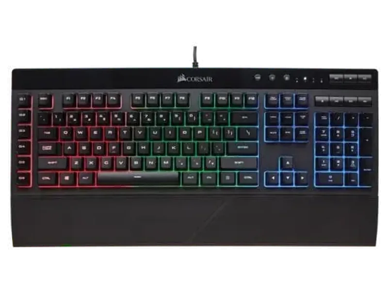 CORSAIR K55 Full Size Membrane Wired Gaming Keyboard ( Black ) ( Rubber Dome Switch ) ( CH-9206015-NA )