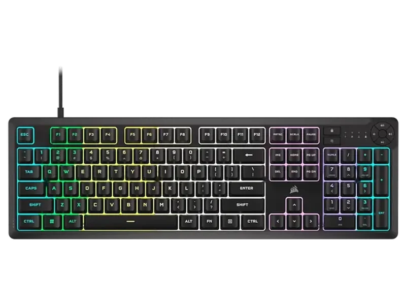 CORSAIR K55 CORE RGB GAMING KEYBOARD BACKLIT ZONED RGB LED RUBBERDOME CH-9226C65-NA