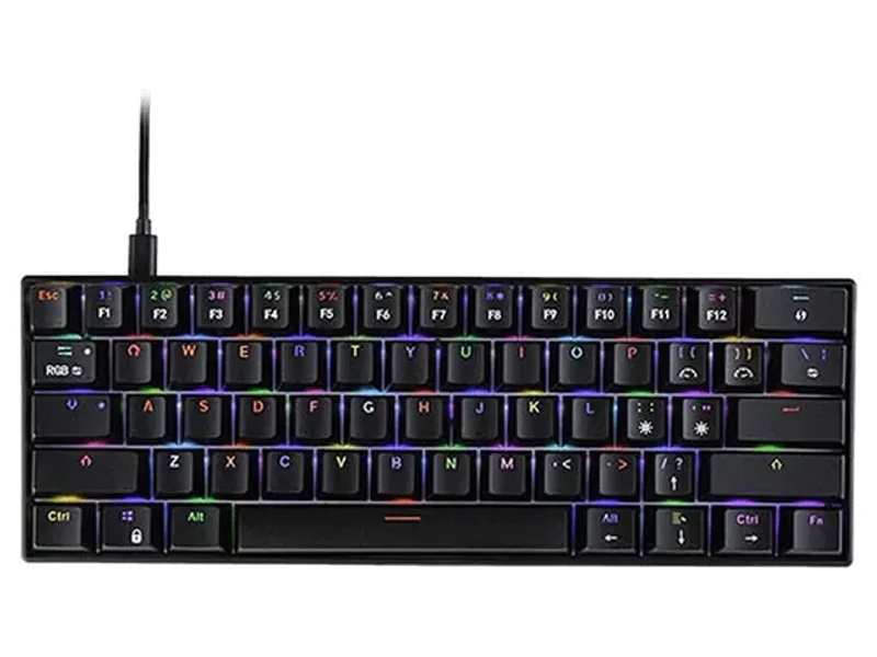 COSMIC BYTE CB-GK-32 Themis 60% Mechanical Wired Gaming Keyboard ( Black ) ( Red Switch )
