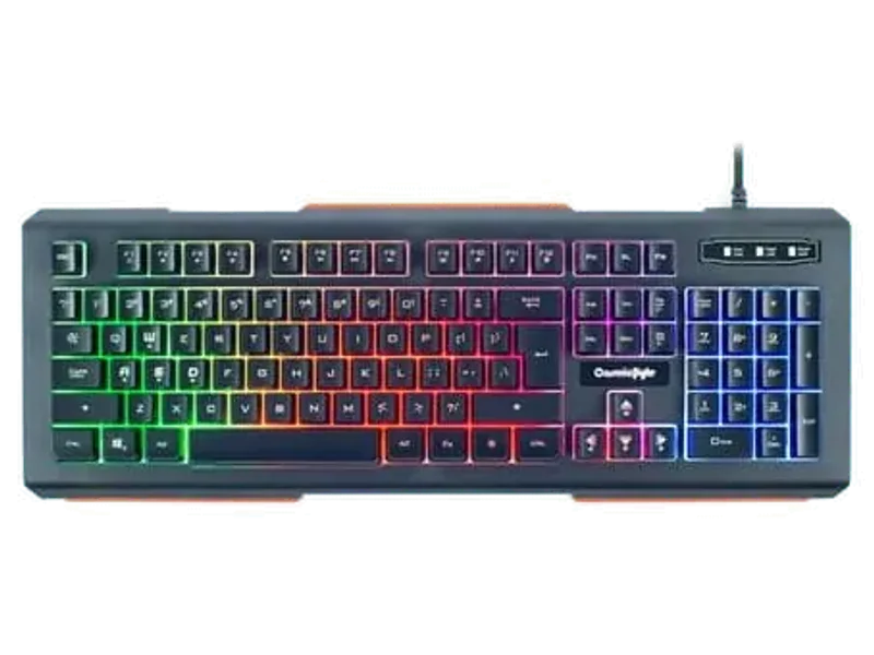 COSMIC BYTE CB-GK-02 Corona Full Size Membrane Wired Gaming Keyboard ( Black )