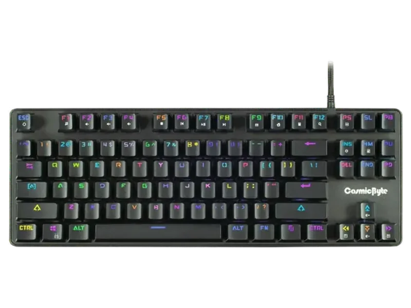 COSMIC BYTE CB-GK-34 Firefly Tenkeyless Mechanical Wired Gaming Keyboard ( Black ) ( Linear Red Switch )