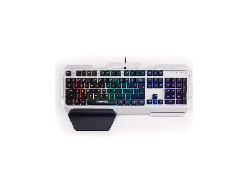 COSMIC BYTE CB-GK-06 Galactic Full Size Membrane Wired Gaming Keyboard ( Black / Silver )