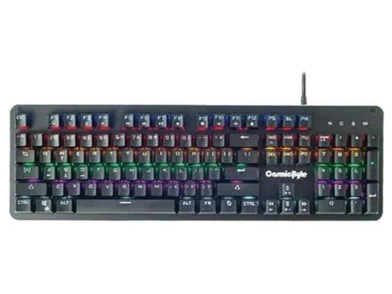 COSMIC BYTE CB-GK-12 Neon Full Size Mechanical Wired Gaming Keyboard ( Black ) ( Blue Switch )