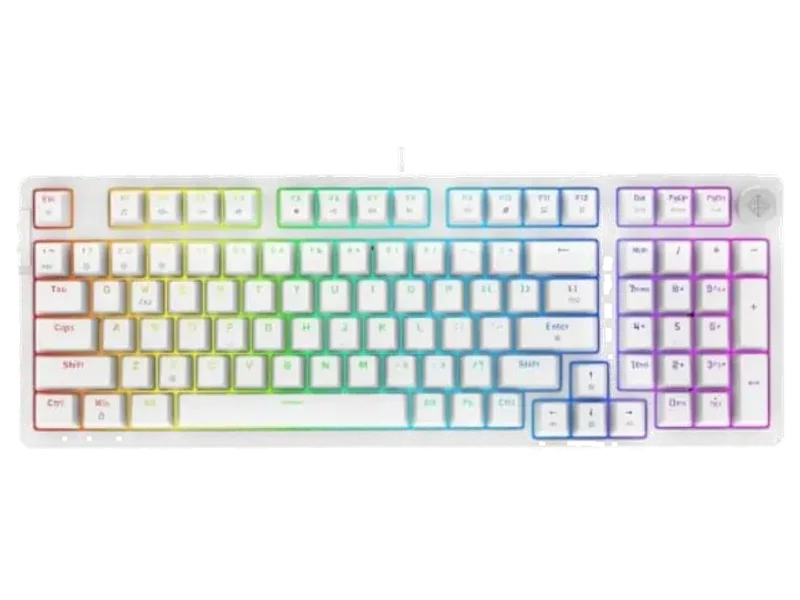 COSMIC BYTE CB-GK-41 Phantom Gasket Full Size Wired Gaming Keyboard ( White ) ( Red Switch )