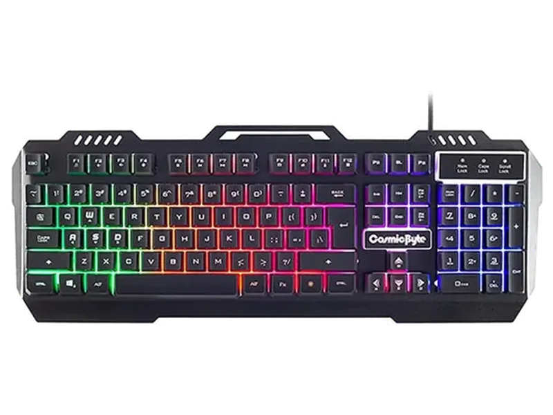 COSMIC BYTE CB-GK-05 Titan Full Size Membrane Wired Gaming Keyboard ( Black )