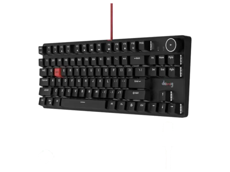 DAWG Highkey 373 80% Wired Mechanical Gaming Keyboard ( Black ) ( Blue Glacier Switch )
