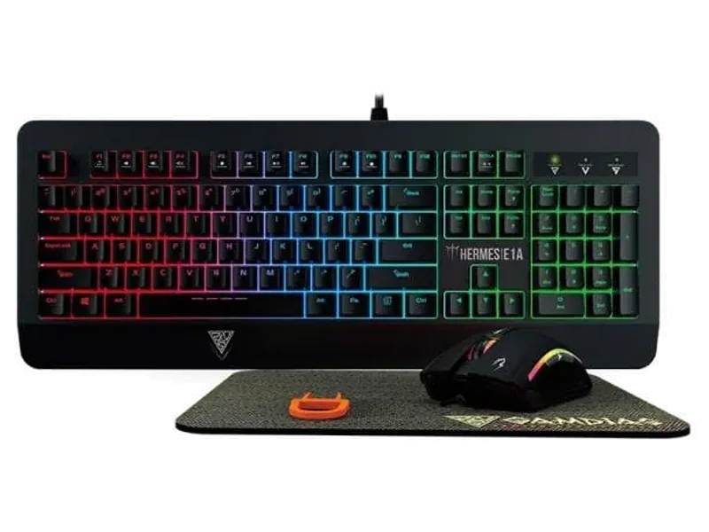 GAMDIAS Hermes E1A Full Size Mechanical Wired Gaming Keyboard ( Black ) ( Clicky Red Switch )