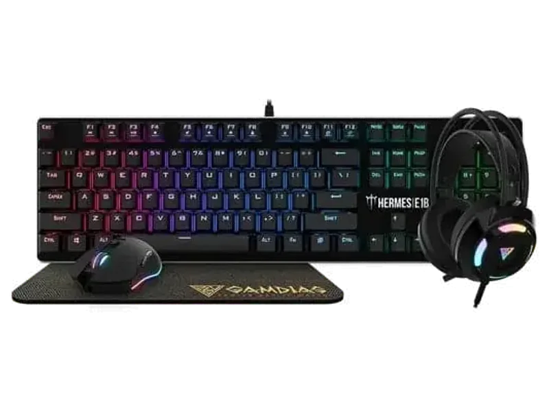 GAMDIAS Hermes E1B Full Size Semi Mechanical Wireless Gaming Keyboard ( Black )