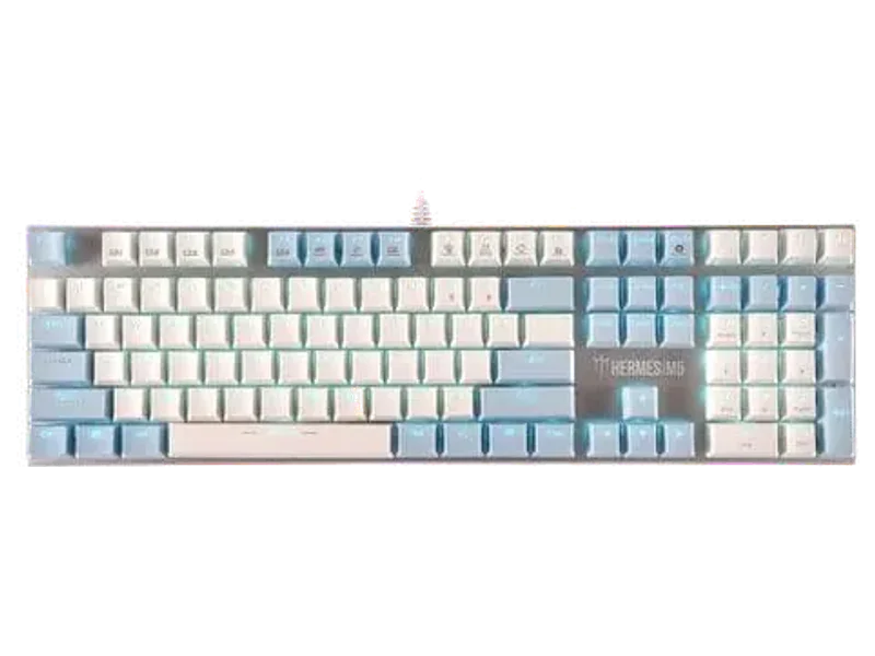 GAMDIAS Hermes M5 Full Size Mechanical Wired Gaming Keyboard ( Black ) ( Blue Clicky Switch )