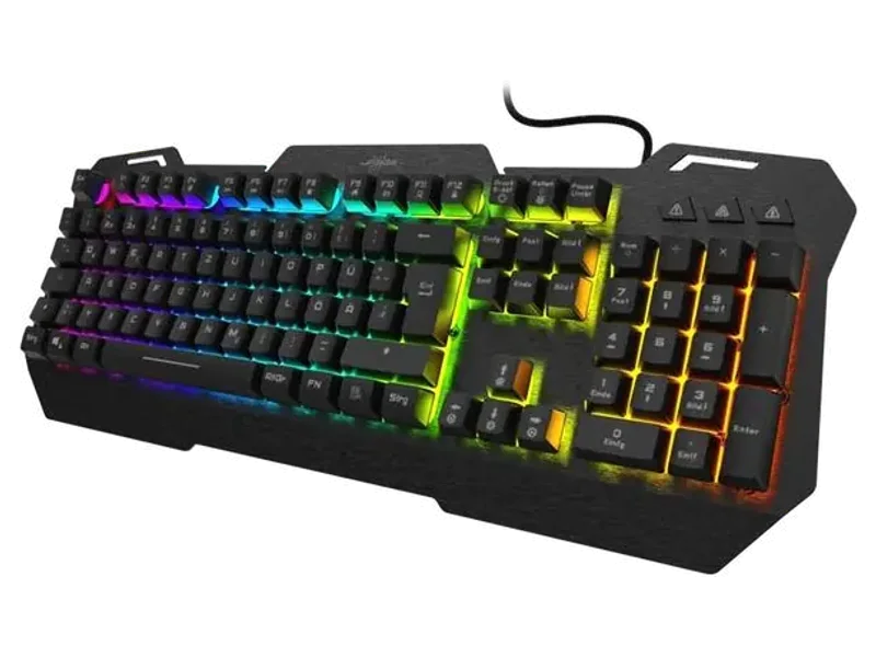 HAMA Exodus 450 Full Size Semi Mechanical Wired Metal Gaming Keyboard ( Black )