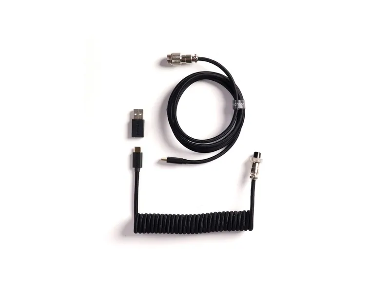 Keychron Coiled Aviator Cable 8K, USB Type-C Keyboard Cable, 5-Pin GX12, High-Speed 8KHz, Cab-49