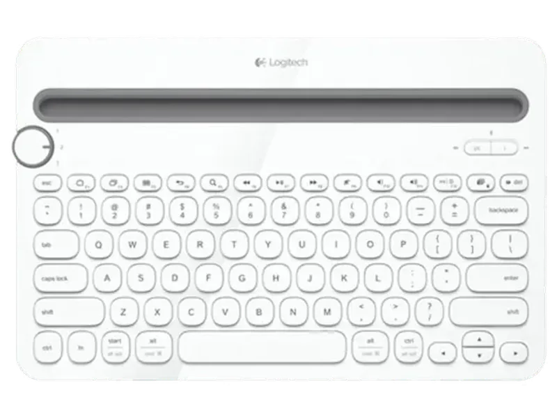 LOGITECH K480 65% Membrane Wireless + Bluetooth Keyboard ( White ) ( 920-006381 )