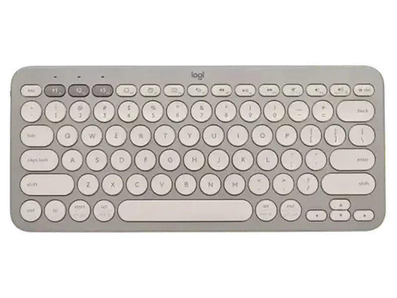 LOGITECH K380 60% Membrane Wireless Gaming Keyboard ( Sand ) ( 920-011145 )