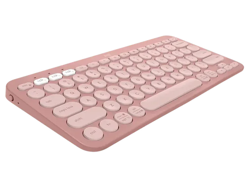 LOGITECH Pebble Keys 2 K380s 60% Membrane Wireless Gaming Keyboard ( Rose ) ( Membrane Switches ) ( 920-011755 )
