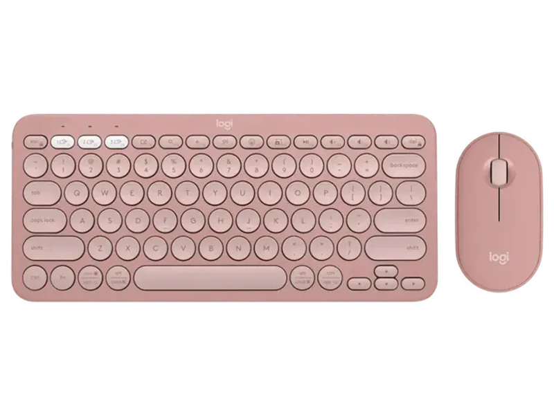 LOGITECH Pebble 2 60% Wireless Mouse and Keyboard Combo ( Rose ) ( 920-012189 )